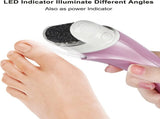 Electric Foot File Rechargeable Pedicure Tool 3 Interchangeable Rollers , V1107-CS-DDMJQ