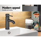 Cefito Bathroom Basin Mixer Tap Round Brass Faucet Vanity Laundry Black TAP-A-81H13-BK