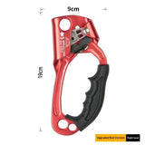 Hand Ascender Climbing Tree Arborist Rappelling Gear Equipment Rope Clamp for 813MM Rope for V1192-AZ-W-2950