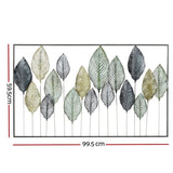 Artiss Metal Wall Art Hanging Sculpture Home Decor Leaf Tree of Life Framed MWA-FR-LEAF-01-BU