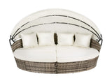 Gardeon Outdoor Day Bed Sun Lounge Setting Wicker Lounger Furniture Patio Beige Set of 3 ODF-SUNBED-180-BE-ABC