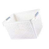 Plastic Storage Basket Rectangular Multifunctional Portable Hollow Desktop Storage Bins with Handle V1294-YM0901-3117240036511