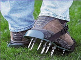 Aerator Shoes,Lawn Aerator Spike Shoes 3 Straps With Strong Metal Buckle Heavy Duty Spikes Foot V1369-AZ3-W-12627