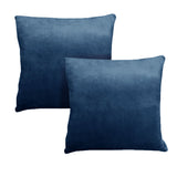Alastairs Augusta Navy Pair of Flannel Fleece European Pillowcases V442-MFL-PILLOWC-AUGUSTA-NAVY-EU