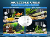 No Mess Aquarium Feeder, 2026 New Acrylic Clear Fish Tank Feeder with Suction Cup, Preventing Food V1258-DP02-F-47