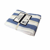 Rans Blue Alfresco Stripes Cotton Tablecloth - Choose from 2 sizes 150cm x 250cm V442-RAN-TABLEC-ALFRESCO250CM-BLUE-RE