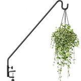 Heavy Duty Adjustable Outdoor Shepherd Hook for Garden, Railing Plant Hanger, Bird Feeder Pole, Yard V1369-AZ3-W-12763