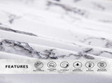 Gray Marbled Como Serenity Quilt / Doona / Duvet Cover set V745-AQ081487E3