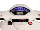 Kids Electric Ride On Car Motorcycle Motorbike Vespa Licensed GTS White RCAR-MBIKE-VESPA-WH