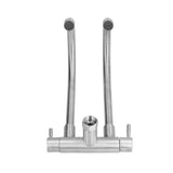 G3/4 Double Nozzle Single Cold Faucet 360 Degree Rotating 304 Stainless Steel Basin Tap for Kitchen V1294-YM0523-3112210105711