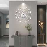 Silver Gold Silver Dandelion Wall Clock Home Decor Clock Modern Wall Clock High-Quality Clock V1347-115-SIL-18295