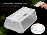 Grey Desktop Reptile Terrarium Enclosure 35X25.5X22cm with Double Door Opening and Ventilation for V888-ELOSUNG54975-4