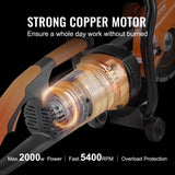 Electric Concrete Saw, 7 in Circular Saw Cutter, 2000 W High Power with Max. 2.5 in Cutting Depth, V952-DDHNTJ1600W7G3JFXV3