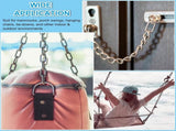 Tutuviw Stainless Steel Link Chain,2PCs Stainless Steel Link Heavy Duty Coil Chain with 4 Carabiner, V1189-WXFWAL-20260319-00362