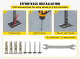 Handrails for Outdoor Steps, Fit 1 or 2 Steps Outdoor Stair Railing, Single Post Wrought Iron V952-LTFSSHSDDZJSFS001V0