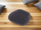 Car Lumbar Support Cushion Grey with Breathable Gel Honeycomb Backrest V1370-AZ4-14404
