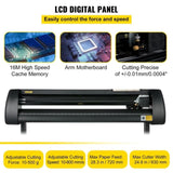 28 Inch Vinyl Cutter Machine With Floor Stand Vinly Sign Cutting Plotter Starter Bundle Kit Software V952-KZJ-720SDJC000001V3