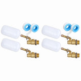 4 Pack Water Float Valve 1/2 Inch, Brass Float Ball Float with Adjustable Arm, Automatic Fill and V1369-AZ3-W-11528