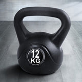 Everfit 12kg Kettlebell Set Weight Lifting Bench Dumbbells Kettle Bell Gym Home FIT-K-KB-12KG-BLACK