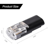 2-Pin Solderless Wire Connector Compact Plug for LED Strips & 1822 AWG Cables, Copper & V1366-AZ2-W-10888
