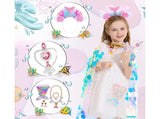 9Pcs Princess Dress-Up Clothes Mermaid Dress-Up Cape Kit V1263-JX-1315