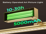 Wireless Picture Lights for Wall, Battery Operated Wall Light for Painting Rechargeable CCT V1171-CB-BOM000968