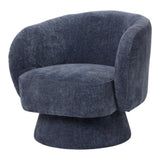 Interior Ave - Celine Swivel Armchair Chenille Denim Blue V355-IA-AC-CB