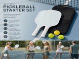 Fiberglass Pickleball Paddle Set Light Green, Steady Hit Pair For Casual Matches, Xmas Bundle V1221-XM-LB1671-GM57