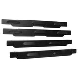 4pcs Barbecue Wind Screen Professional Portable Stainless Steel Grill Wind Guard for Camping Picnic V1294-YM0703-3111230086211