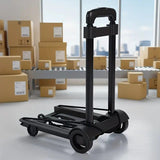 Folding Portable Cart Lightweight 1.3kg, Load Capacity 30kg, Silent Smooth Wheels, Essential Tool V1232-ZDSTC001