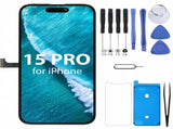 iPhone 15 Pro Screen Replacement, 6.1 Inch Incell LCD Display Touch Screen Digitizer, Comes with V1293-0452669766306