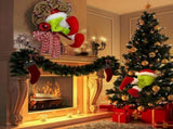 Christmas Thief Stole Wreath Christmas Decorations Christmas Burlap Garland for Doors Windows and V1294-YM0523-10317440