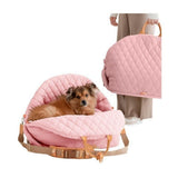 Dog Car Seat for Small Dogs 3-in-1 Travel Carrier, Booster & Dog Bed for Car Washable, V1192-AZ-W-5590