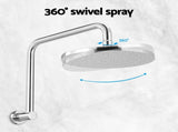 9'' Rain Shower Head Overhead High-pressure Swivel Chrome SHOWER-A3-RO-9-SI