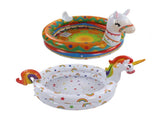 2PCS Kids Inflatable PVC Foldable Portable Mini Swimming Cute Animal Shape Blow Up Baby V1294-YM0901-3111230149011