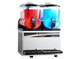 Commercial Frozen Drink Maker, 15Lx2 Double Tank Slushy Machine, 120 Cups Stainless Steel Margarita V952-CGXXRJX215LSN1G19V3