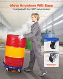 55 Gallon Drum Dolly 2000 lbs Barrel Dolly Cart Drum Caddy 4 Caster Wheels V952-JSYTTCTG55JLFCM9TV0
