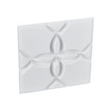VEVOR 3D Wall Panels 33-Pack 30 x 30 cm PVC 2.97 m² Coverage Floral Matte White V952-PVC3DQBXDYSJ05PSDV0