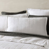 Platinum Collection Sierra White Cotton Matelasse Quilt Cover Set Super King V442-LED-QUILTCS-SIERRA-WHITE-SK