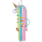 Unicorn Hair Clips Organizer for Girls 78x24CM Wall Hanging Decor Hair Bow Holder Cute Baby Headband V1369-AZ3-W-12577