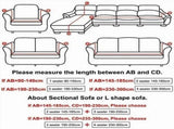 Water Resistant Sectional Couch Covers for Shape Sofa Slipcover, 1 2 3 Cushion Couch Stretch V1192-AZ-W-26420