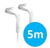 UBIQUITI patch cable with both end bendable RJ45 5m - White V177-L-NHU-UC-PATCH-5M