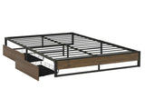 Artiss Bed Frame Metal Frame Double Size Bed Base 2 Drawers OSLO MBED-C-OSLO-D-DRAW