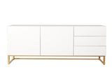 Levede Buffet Sideboard Storage Cabinet White CH1078-WH