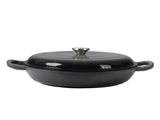 3.5L Enamel Dutch Oven Pan in Black Colour KT0181-3.5L-BK_NZ