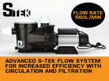2000W Swimming Pool Spa Water Pump Electric Self Priming Filter 33,600L/H V219-PMPPNSPROA2C0