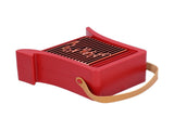 LED Humidification Fan Portable USB Charging Cooling Fan for Living Room Dinning RoomRed V1294-YM0901-3113210070211