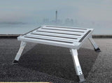 Heavy Duty Aluminum Folding Step Stool - Portable RV Platform and Work Bench with Non-Slip Surface V888-ELOSUNG18492
