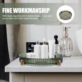 Round Rotating Organizer Tray for Home Rotating Tray in Green 1Set V1370-AZ4-17051