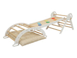BoPeep Kids Climbing Toys Sets Toddler Toys Triangle Arch Climber Indoor White KD1193-WH-AU